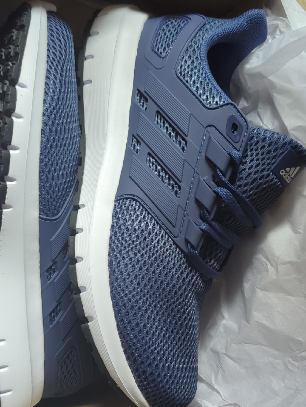 adidas Men's Navy Blue Mesh Athletic Sneakers